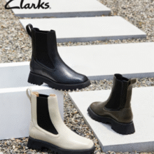 时尚百搭！Clarks 其乐 StaysoRise 潮思系列 女士真皮切尔西短靴￥499.00 5.0折