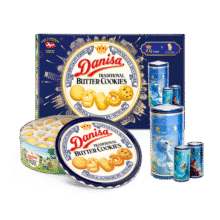 皇冠（danisa）丹麦曲奇饼干礼盒908g+60g 休闲零食团购中秋团圆送礼物丹麦进口116.1元 (满249减10,券后省0.9)