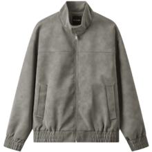gxgjeans 真五折！25秋新品 美式复古宽松立领夹克 灰色164.5元