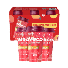 香飘飘Meco如鲜杯装果茶 桃桃红柚口味400ml*3杯0脂肪果汁茶饮料10.9元