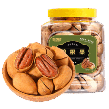 憨豆熊 碧根果400g/罐 每日坚果炒货干果休闲零食品长寿果仁礼盒年货23.66元