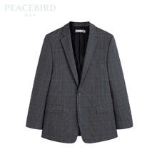 PEACEBIRD 太平鸟 MEN 太平鸟男装 男士西服 B1BAC1X17 深灰 M74.5元