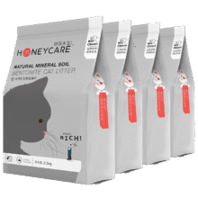 HONEYCARE好命家 好命天生 活性炭矿石膨润土猫砂 5斤*4袋·34.56元