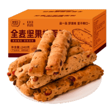 全麦坚果棒 240g*2箱*1件11.9元（合5.95元/件）买一送一