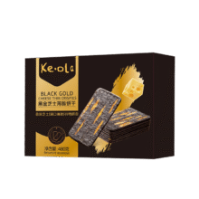 KE·OLA黑金芝士薄脆饼干480g 休闲零食下午茶19.9元（券后9.9元）