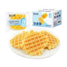 卡尔顿（Calleton）华夫饼0蔗糖原味格子饼软蛋糕早餐面包代餐下午茶休闲零食品250g7.9元 先加购主商品再换购