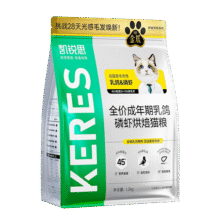 凯锐思83%含肉量低温烘焙猫粮天然鲜肉磷虾油美毛猫粮1.2kg59.9元