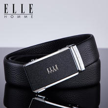 ELLE HOMME 头层牛皮自动扣男士腰带 （专柜礼盒装）券后79元