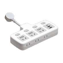 PLUS会员：纯铜插头转换器 4开关（纯铜 2500W）25.9元（需领券）