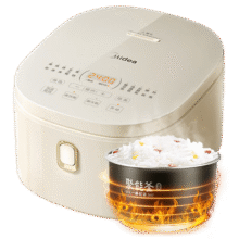 plus会员、国补 midea/美的 MB-AFB4041RL 电饭煲 电饭煲电饭锅4L触控屏3-8人智能136.47元