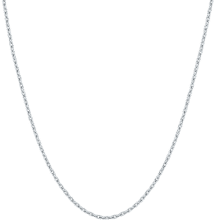 周六福18K金项链十字链彩金项链素链生日礼物 白18K约0.8g-40+5cm933元 (券后省100)