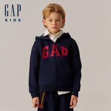 Gap 盖璞 大小童同款男童秋季款连帽抓绒卫衣儿童外套65734893.9元（多人团）