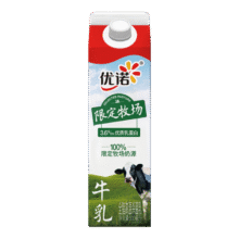 yoplait/优诺 限定牧场 低温奶 900ml 1盒28.08元（合9.36元/件）