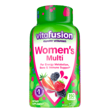 Vitafusion美国进口女士定制成人复合维生素叶酸补锌片b12元气营养软糖150粒109元 (券后省30)