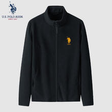 U.S. POLO ASSN. 美国马球协会 卫衣立领抓绒衣外套 黑色(KXL20630)89元