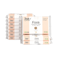 洁柔 抽纸粉Face车载婴儿纸巾 3层40抽 10包4.9元