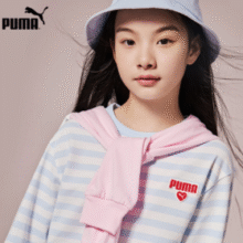 2025年秋季新款 ！Puma 彪马 儿童条纹拼接长袖T恤353325100205 三色￥121.00 4.9折