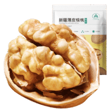 古力巴戈京东专供薄皮核桃500g 新疆特产 坚果炒货 原味薄皮生核桃9.9元