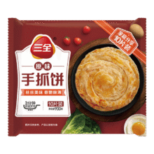 plus、需首购：三全原味手抓饼900g10片装 儿童早餐半成品食品方便速食早点46元（合9.2元/件）