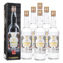 金门高粱酒 白金龙 58%vol 清香型白酒 600ml*6瓶731.23元