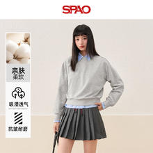 SPAO 圆领卫衣 亲肤透气 男女同款 历史新低39.9元