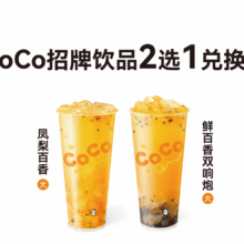 美团外卖 CoCo都可 CoCo招牌饮品系列2选1兑换券·1张8.9元（原价17元）