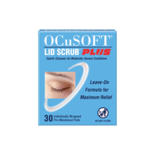 OCuSOFT原研进口加强型眼睑清洁湿巾杀菌疏通睑板腺 可免洗型 清理分泌物 加强型1盒：30片299元 (每满300减30,券后省30)