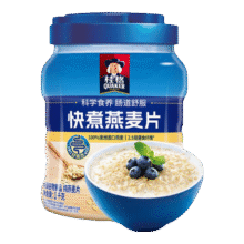 桂格 罐装快煮燕麦片 1000g*2罐29.9元（需领券）