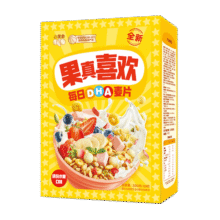 小黄象 水果燕麦片早餐儿童DHA营养多口味谷物圈酸奶麦片独立包装 果真喜欢【300g/盒】39.9元 (每满300减30,送赠品,券后省20)