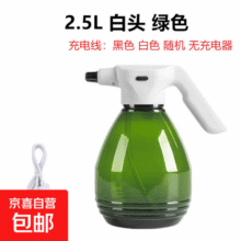 清洁喷壶家用多功能电动充电款加气加压式喷水壶厨房打扫卫生保洁家政消毒洒水园艺浇花擦玻璃神器 2.5L电动喷壶-绿色【1个装】49.9元