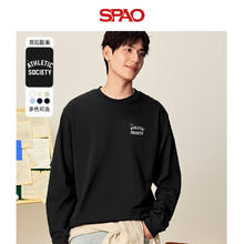SPAO 男士纯棉长袖T恤37.5元（需买2件，需用券）