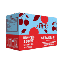 天地壹号 阔叶车厘子山楂果汁0香精0防腐剂 250ml*10盒17.91元
