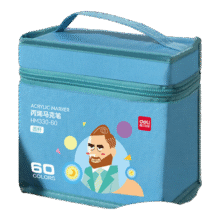 得力 60色丙烯马克笔 HM330-60*3件