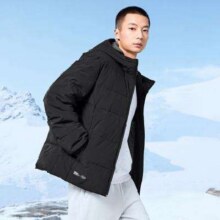 超V会员：XTEP 特步 户外防风 拼接连帽羽绒服178元包邮
