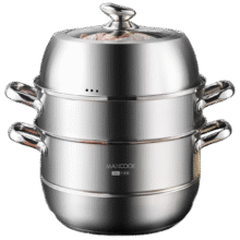 美厨 maxcook 蒸锅 304不锈钢30CM三层蒸锅 加厚复底汤锅 燃气电磁炉通用MCZ82793.91元