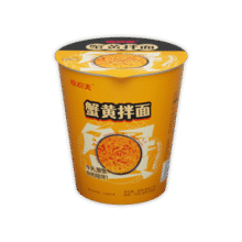 吃欢天泡面/蟹黄拌面速食方便面干拌面正宗苏式风味杯面夜宵宿舍 蟹黄拌面2杯9.9元 (券后省4,月销4000+)