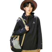 骆驼【宙斯】单层冲锋衣户外登山服防风防水运动外套时尚风衣情侣款 3538A，雾灰蓝，男款 女拍小一码 S397.7元 (券后省40)