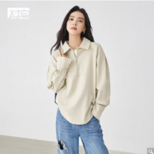对白 2025春秋美式 女式卫衣109元 包邮 （超V会员或者首购价更低）
