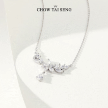 温柔且浪漫！Chow Tai Seng 周大生 2025新款 S925紫藤花项链￥149.00 7.1折