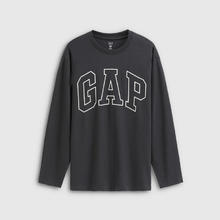 Gap 盖璞 男女装2025秋季新款LOGO印花宽松纯棉圆领长袖T恤上衣786288 深灰色 L (175/96A)亚洲尺码60元