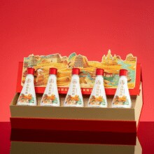 宜宾五粮液总厂生产！丝路花雨 恩礼 52度浓香型白酒100mL*5瓶￥93.00 0.9折
