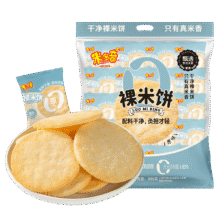 米多奇 原味裸米饼580g12.9元、包邮