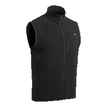 迪卡侬男士秋冬马甲MH120户外保暖摇粒绒拉链背心黑色3XL 140639955.93元（需领券）