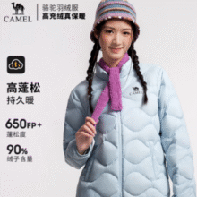 轻盈保暖！Camel 骆驼 2025秋冬新款 男女款轻薄高蓬防风抗静电羽绒服 多色￥139.00