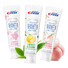 佳洁士（CREST）香氛锁白牙膏美白去黄去渍防渍含氟防蛀清新口气亮白家庭家用囤货 【多口味】樱花+白桃+白茶120g*344.9元