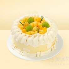 美团外卖 幸福西饼生日蛋糕 【仲夏芒果季】金玉璀璨下午茶蛋糕兑换券·1张原价138元现仅63.9元