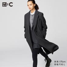 UNIQLO 优衣库 女装长大衣479666 08 深灰色 XS /150/76A券后409元