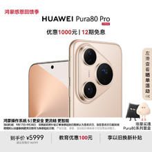 华为 HUAWEI Pura 80 Pro 手机 12GB+512GB 釉金5499元