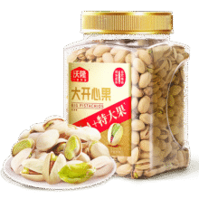 沃隆大颗粒开心果 特大果原味无漂白坚果炒货散装休闲健康零食小吃 开心果1kg/罐【AAA+级特大果】129.3元 (券后省8)
