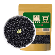 黑豆 中药材绿心园粒黑豆五谷杂粮青仁绿芯乌豆黑大豆可打豆浆 黑豆100g0.58元（需领券）